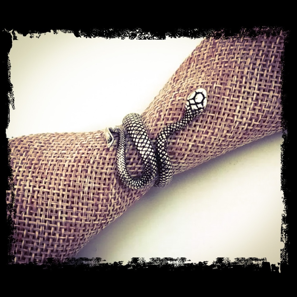 🆕 Handmade Sterling Silver Boho Spirit Snake Ring - Picture 3 of 8